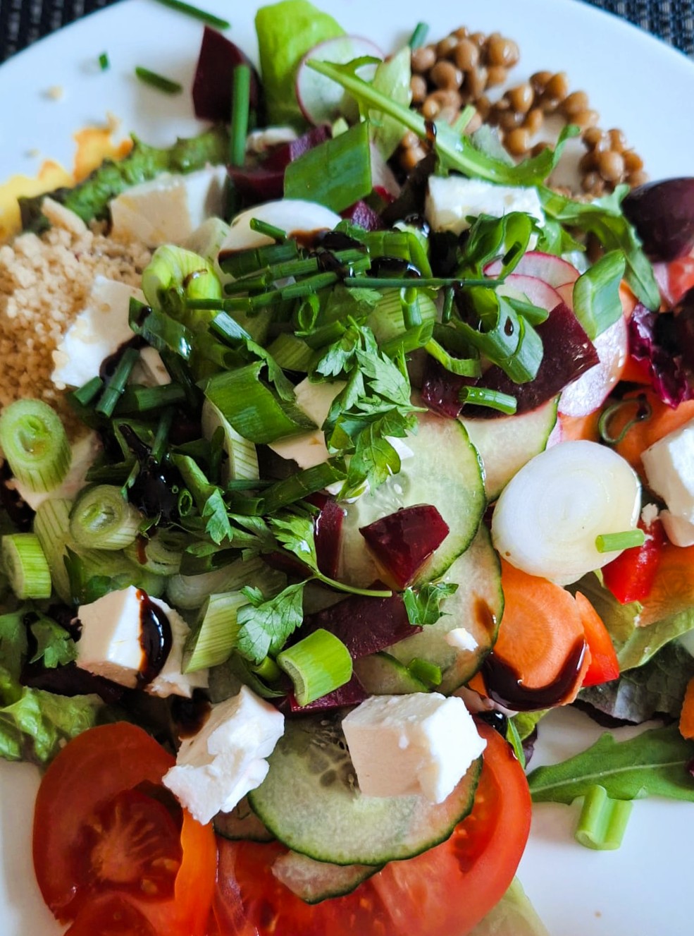 Resilienz und Ernährung, Bild mit Salat