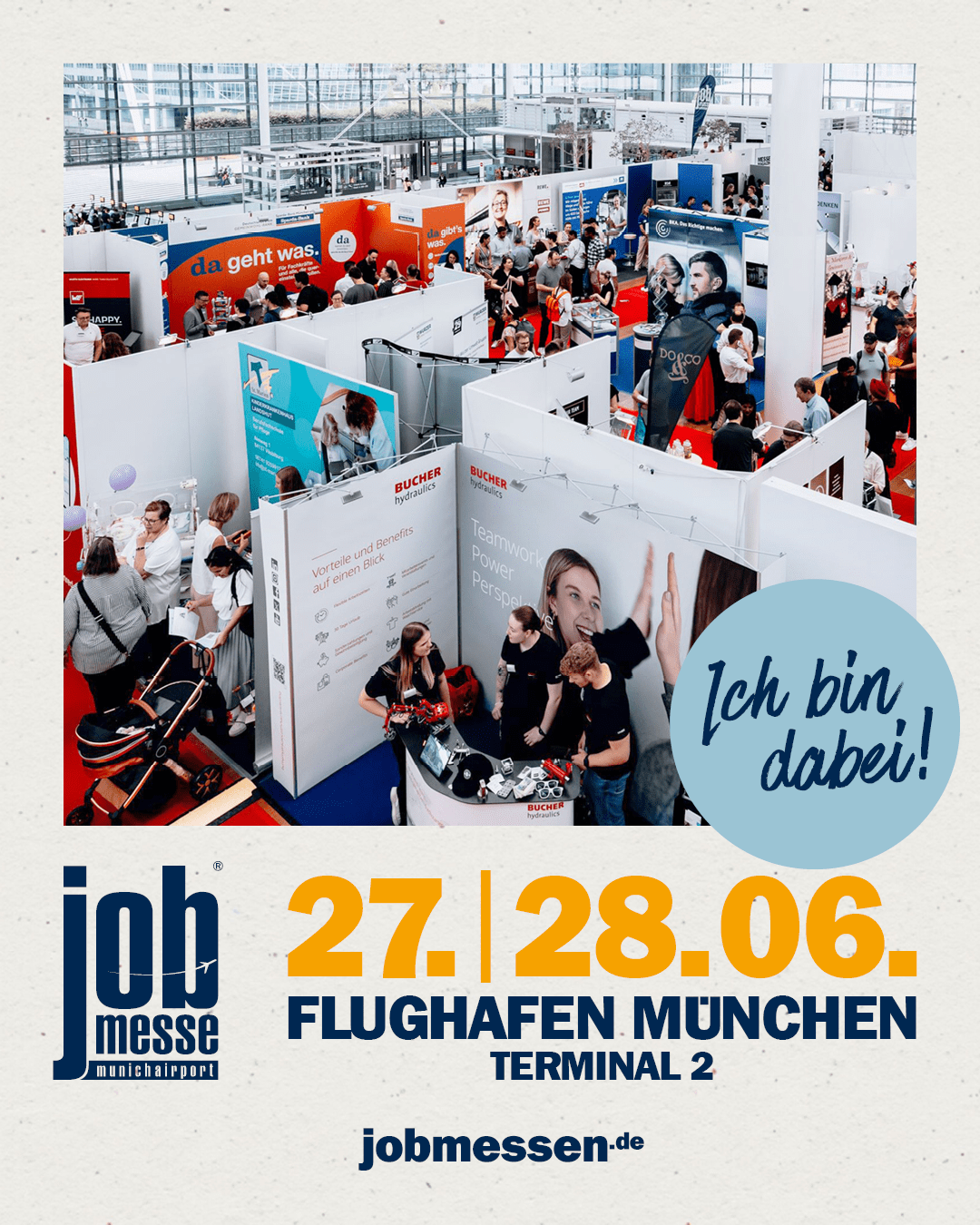 jobmesse munich airport 2026 – Ich bin dabei